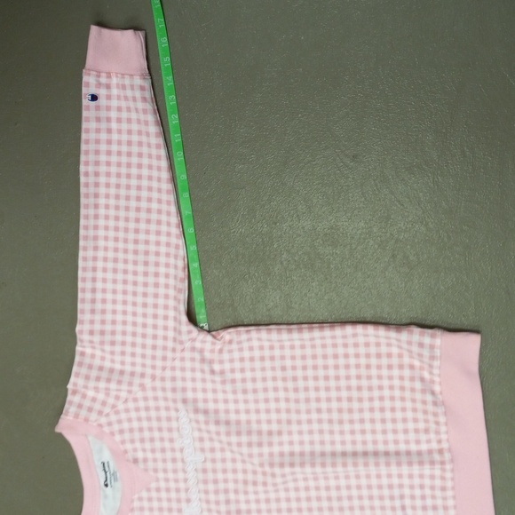Champion Authentic Athleticwear Pink and White Checkered Top and Matching Shorts - Picture 8 of 16